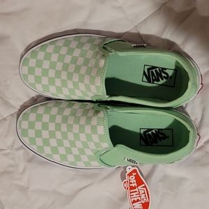 Vans sz10 wmns mint green